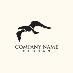 Seagull Logo design, themes, templates graphic elements wildlife animal