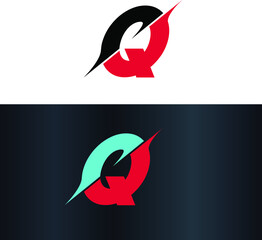 Letter Q Creative Unique Modern Vector Logo Design