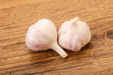 Fresh ripe and tasty garlic