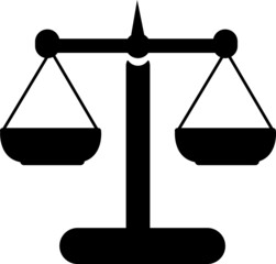 Law firm Icon, simple Law Icon design, Justice icon, Scales Of Justice design illustration.eps