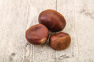 Organic natural sweet Chestnut heap