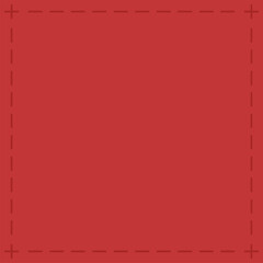 Sewing marks on red background. Sewing marks pattern wallpaper. Red plaid pattern wallpaper. Plaid pattern background. Blank. Red frame.