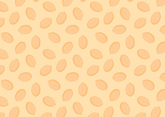 Peanut pattern vector. wallpaper. free space for text. copy space.