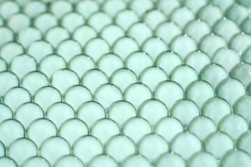 Gel transparent balls. Macro of polymer. Geometric light background of hydrogel