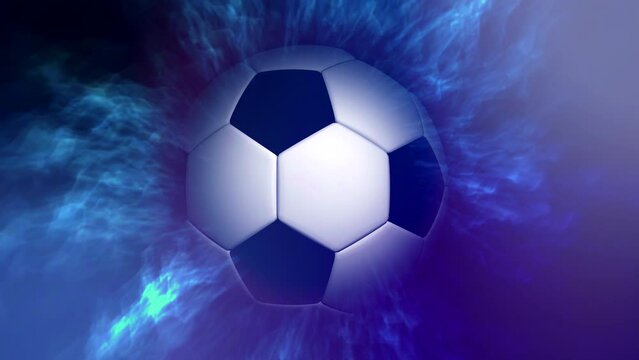 Soccer ball. Abstract background. Digitally generated image