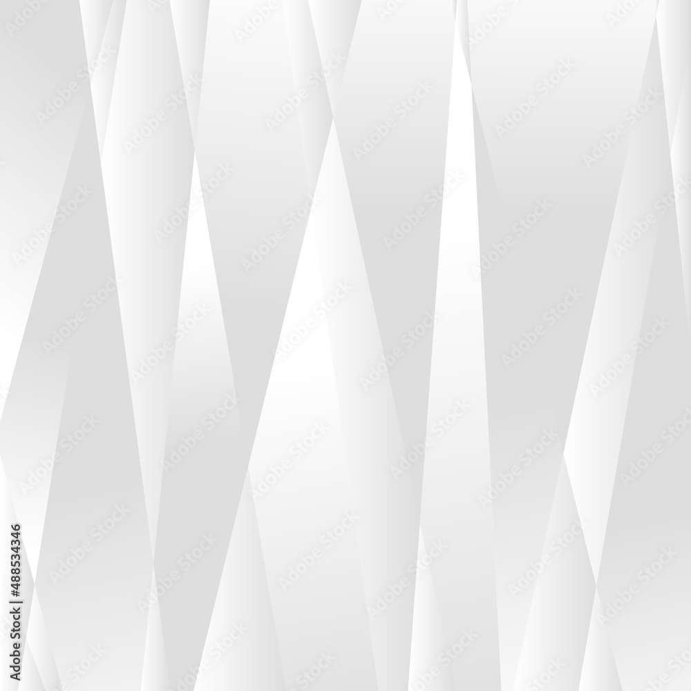 Poster Abstract white and gray gradient background. Modern minimalist design. Vector illustration with simple shapes like circle, square, rectangle. Monochrome light 3d futuristic design