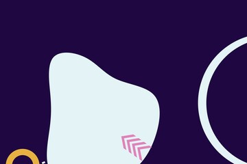 Geometric funny abstract elements and dynamic shapes. Compositions of colored spots and bars. Background for design and creative ideas.