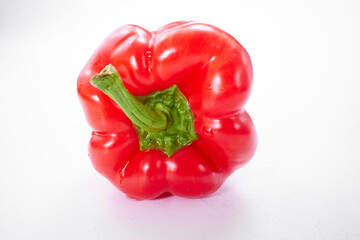 sweet pepper on the white