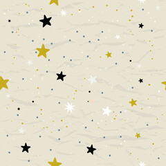 Seamless pattern with stars. Vector illustration EPS8.