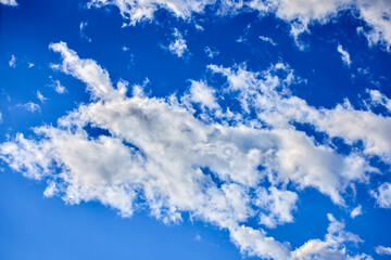 cloudy landscape on a beautiful spring day