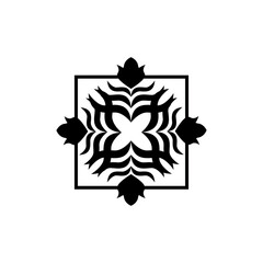 mandala design logo leaf illustration vector decoration