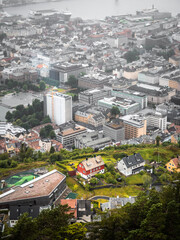 aerial view of skandinavian city