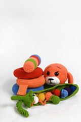 Children's educational toys amigurumi, for babies over the age of one year