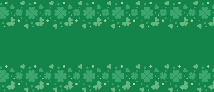 St. patrick's day concept graphic background. Green clover leaves illustration. Vector illustration.