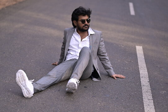person on street