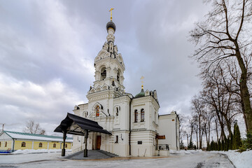 Architectural beauty of Russia. Church and temple. day landscape