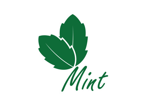 mint leaves icon, logo, sign vector illustration 