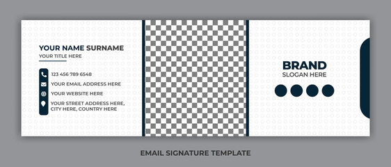 Email signature design or email footer and SIGNATURE EMAIL template