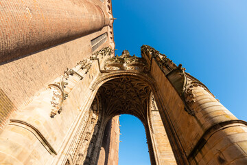 The Sainte Cécile cathedral and the baldachin in Albi, in the Tarn, in Occitanie, France
