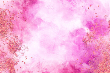 Abstract Pink Watercolor Background Texture Paper