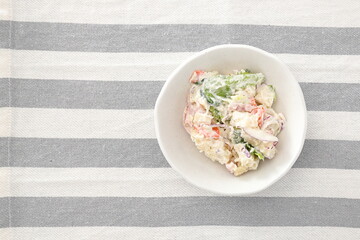 ポテトサラダ｜真俯瞰