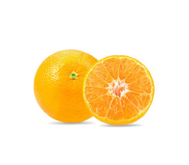 oranges  isolated on  white background