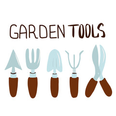 Doodle set of garden tools
