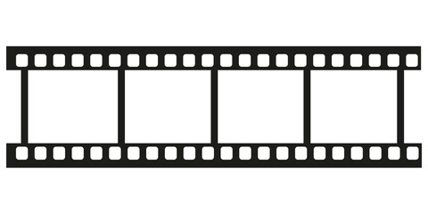 Movie strip line icon. Movie Icon - Vector Illustration. Isolated on white background.  eps10