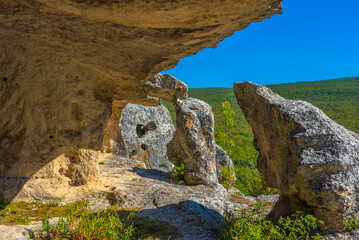 Eski-Kermen is a medieval fortress-city located in  Crimean peninsula