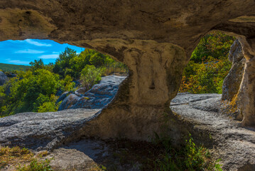 Eski-Kermen is a medieval fortress-city located in  Crimean peninsula