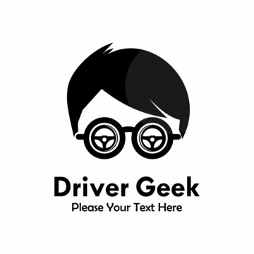 Driver geek logo template illustration