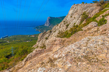 mountains of Crimea with sea view
