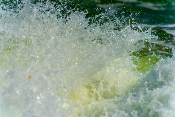 waves along the coast during a storm