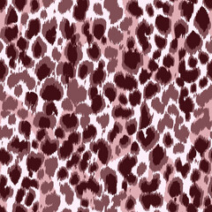 Seamless Pattern of Leopard Fur.