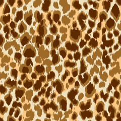 Seamless Pattern of Leopard Fur. - 488566163
