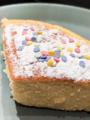 Japanese cheesecake, cheesecake. Baking. Nutritious breakfast or snack