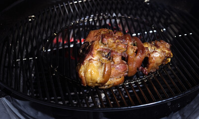 grilled pork knuckle, boar knee