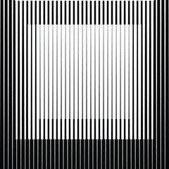 Art composition with lines .Modern art design .Black color stripes .Transition speed lines .Bauhaus style .Geometric shape. Wall art .