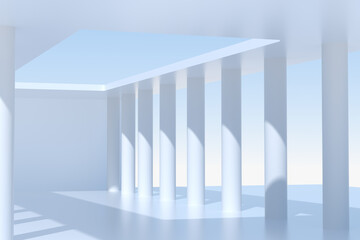 Fototapeta premium 3d rendering different abstract building