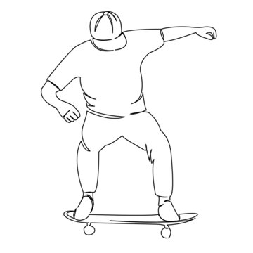 man on a skateboard