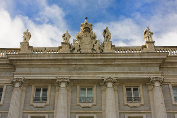 Fototapeta na wymiar Royal Palace in Madrid, Spain 