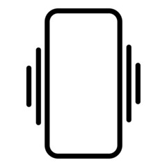 phone vibrates icon 
