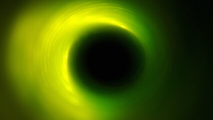 Bright abstract background with leaks. Blurred lighting tunnel. Magic portal. Vivid sphere lens