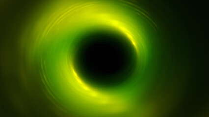Bright abstract background with leaks. Blurred lighting tunnel. Magic portal. Vivid sphere lens