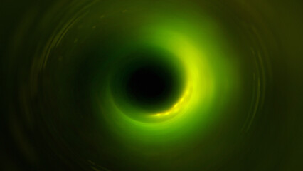 Bright abstract background with leaks. Blurred lighting tunnel. Magic portal. Vivid sphere lens