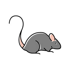 mice pet color icon vector illustration