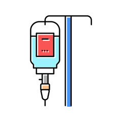 dropper medical tool color icon vector illustration