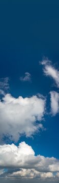 Fantastic clouds against blue sky, panorama © StepStock