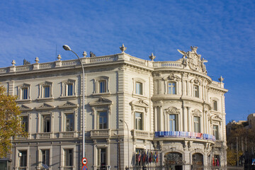 Fototapeta na wymiar Cultural Center America House in Madrid