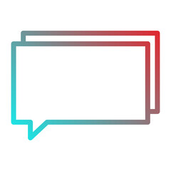 Naklejka premium bubble chat icon 